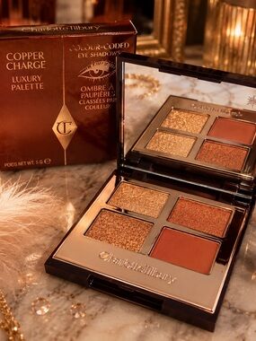 Charlotte Tilbury Copper Charge Eyeshadow Palette — Copper & Gold Tones